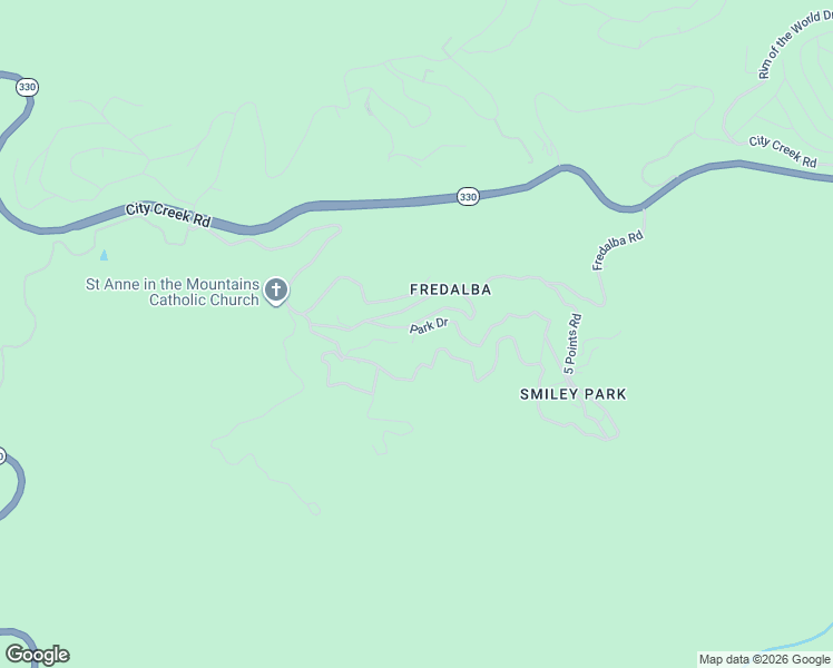map of restaurants, bars, coffee shops, grocery stores, and more near 77 Park Drive in Running Springs