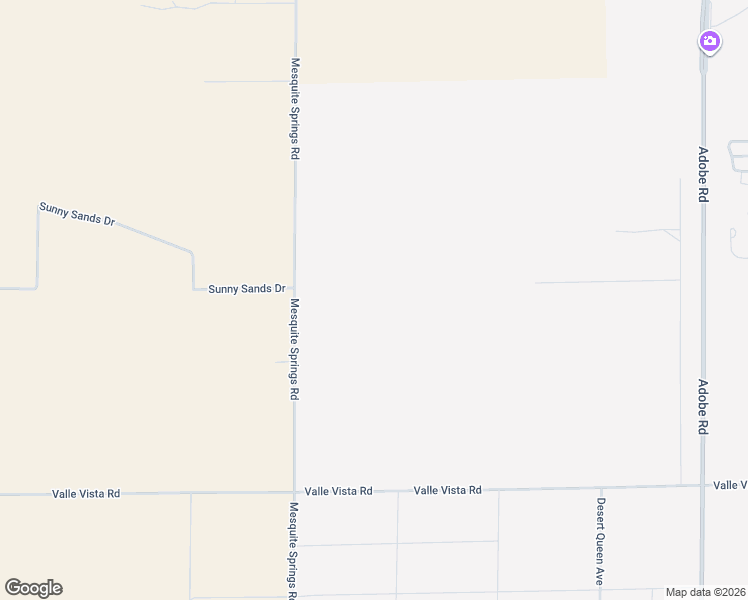 map of restaurants, bars, coffee shops, grocery stores, and more near Mesquite Avenue in Twentynine Palms