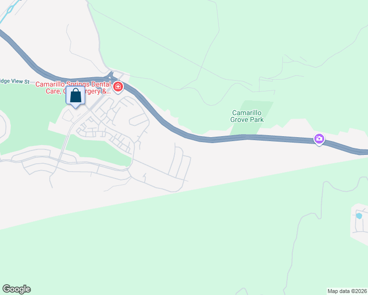 map of restaurants, bars, coffee shops, grocery stores, and more near 1069 Belleza Street in Camarillo