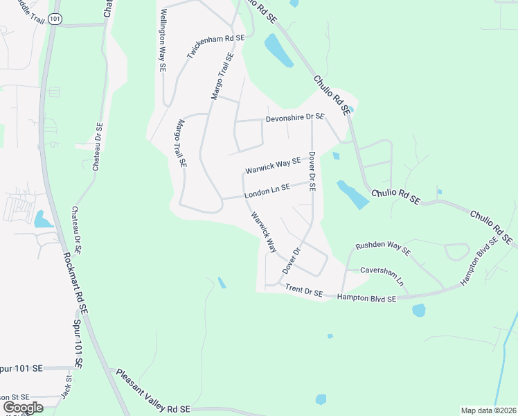 map of restaurants, bars, coffee shops, grocery stores, and more near 107 Warwick Way in Silver Creek