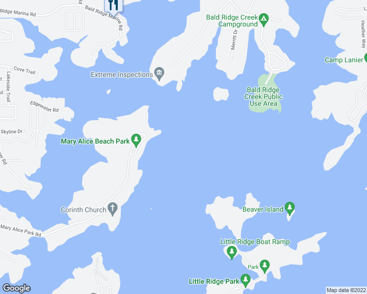 map of restaurants, bars, coffee shops, grocery stores, and more near in Cumming