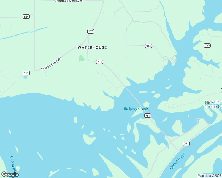 map of restaurants, bars, coffee shops, grocery stores, and more near 75 County Road 1009 in Cedar Bluff