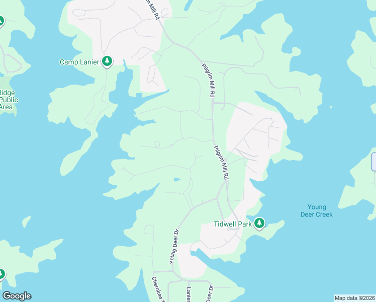map of restaurants, bars, coffee shops, grocery stores, and more near 5135 Forest Hills Drive in Cumming