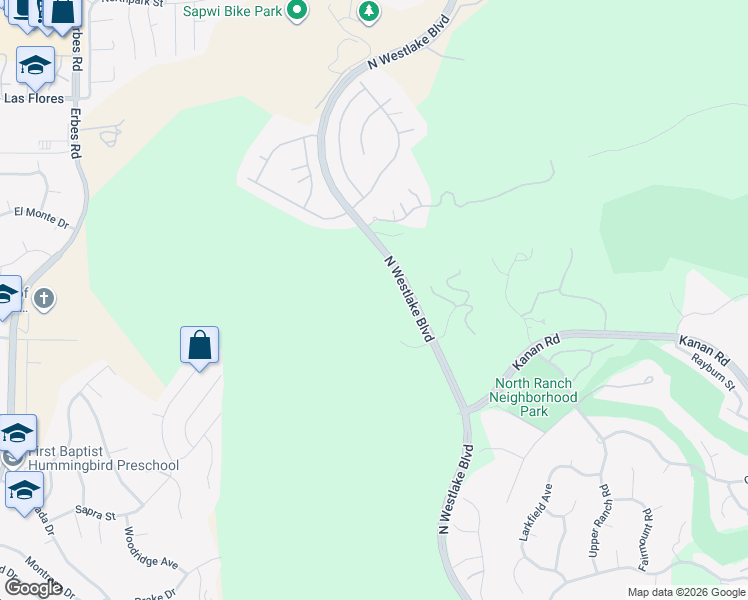 map of restaurants, bars, coffee shops, grocery stores, and more near 3855 Brunston Court in Westlake Village