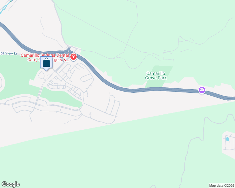 map of restaurants, bars, coffee shops, grocery stores, and more near 1069 Belleza Street in Camarillo