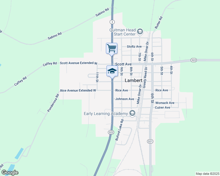 map of restaurants, bars, coffee shops, grocery stores, and more near 934 Darby Avenue in Lambert