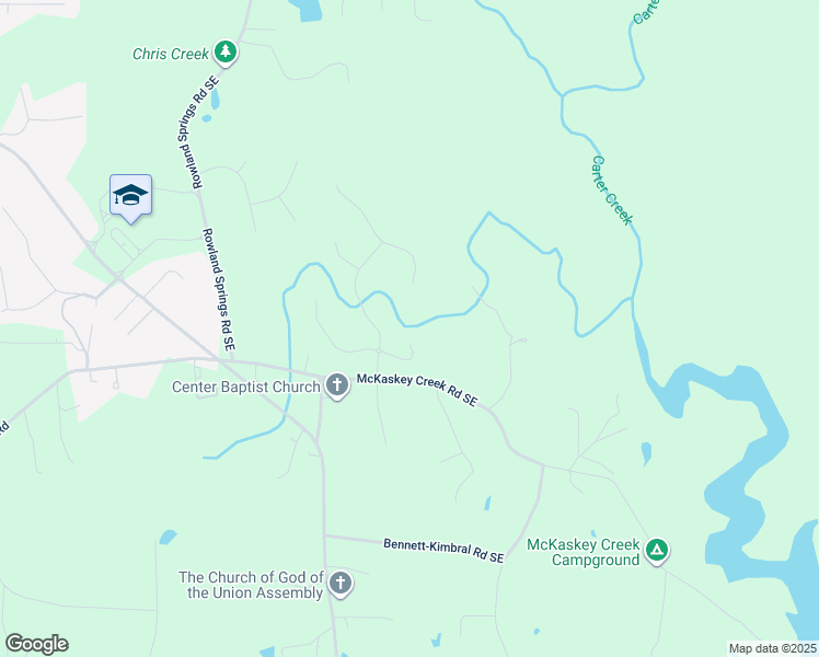 map of restaurants, bars, coffee shops, grocery stores, and more near 10 Berryhill Place in Cartersville