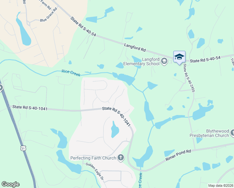 map of restaurants, bars, coffee shops, grocery stores, and more near 267 Quiet Pond Way in Blythewood
