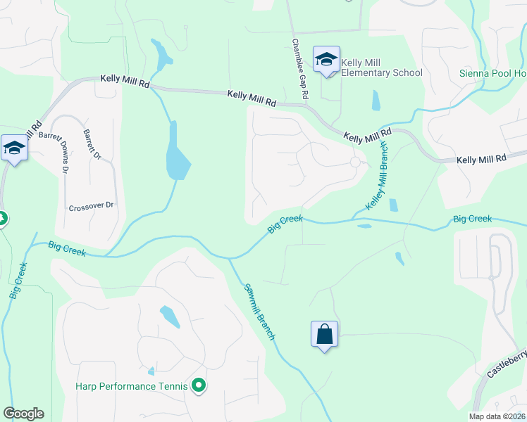 map of restaurants, bars, coffee shops, grocery stores, and more near 1930 Stardust Trail in Cumming