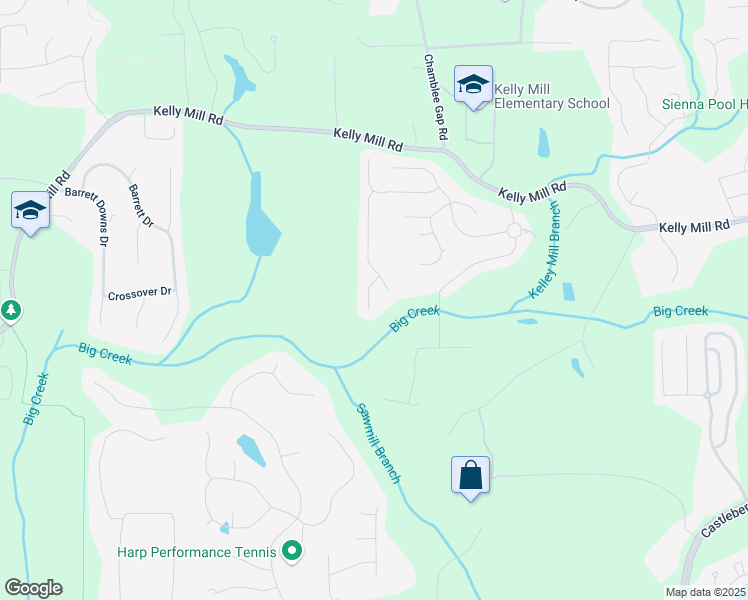 map of restaurants, bars, coffee shops, grocery stores, and more near 1955 Piedmont Cove Lane in Cumming
