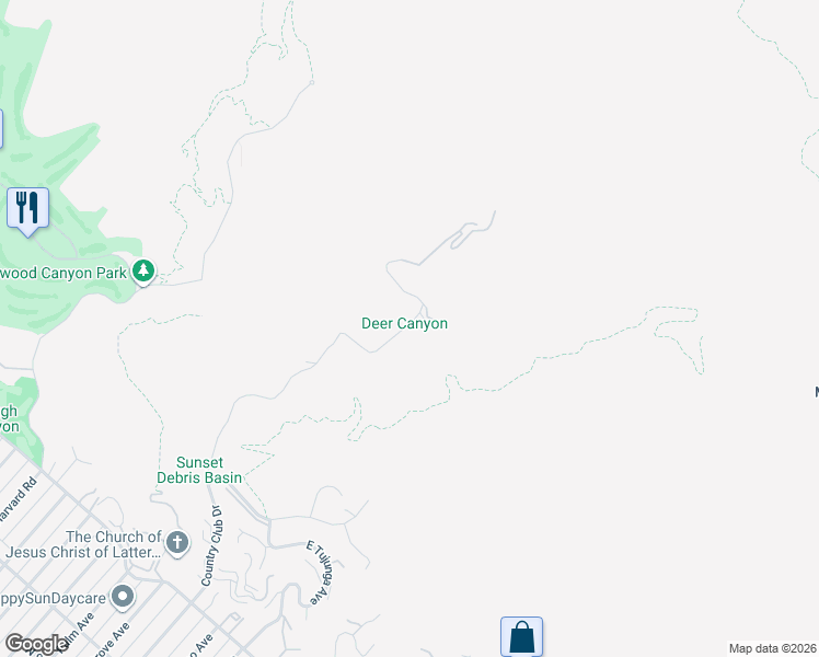 map of restaurants, bars, coffee shops, grocery stores, and more near 1220 Country Club Drive in Burbank
