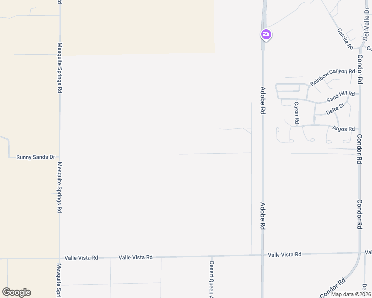 map of restaurants, bars, coffee shops, grocery stores, and more near Sunny Sands Drive in San Bernardino County