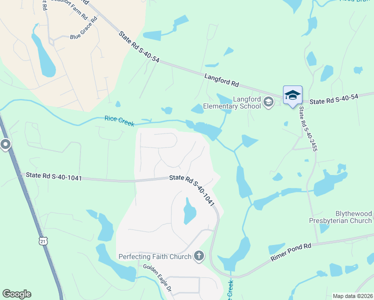 map of restaurants, bars, coffee shops, grocery stores, and more near 267 Quiet Pond Way in Blythewood