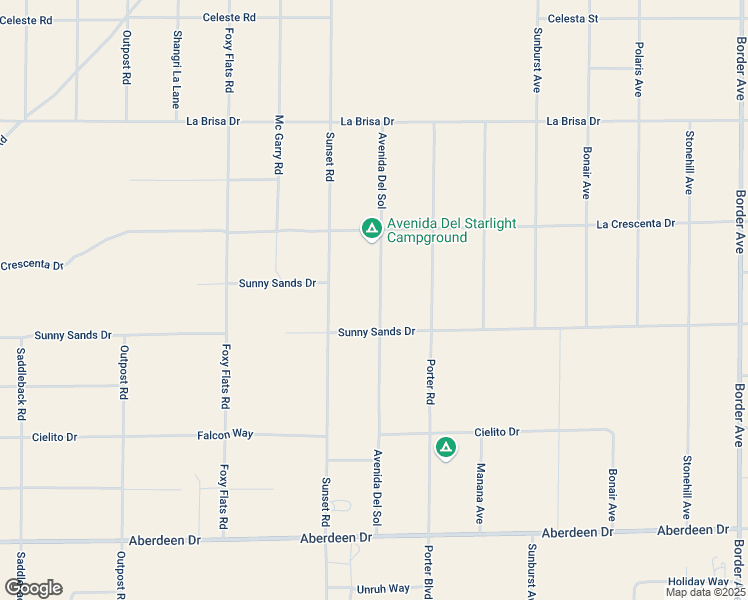 map of restaurants, bars, coffee shops, grocery stores, and more near 2700 Avenida Del Sol in Joshua Tree