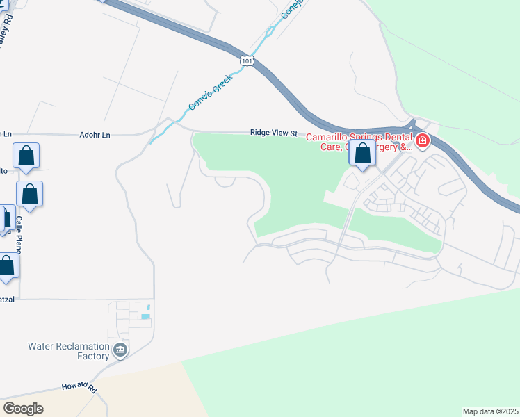 map of restaurants, bars, coffee shops, grocery stores, and more near 2 Margarita Avenue in Camarillo