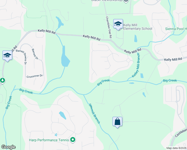 map of restaurants, bars, coffee shops, grocery stores, and more near 1925 Piedmont Cove Lane in Cumming