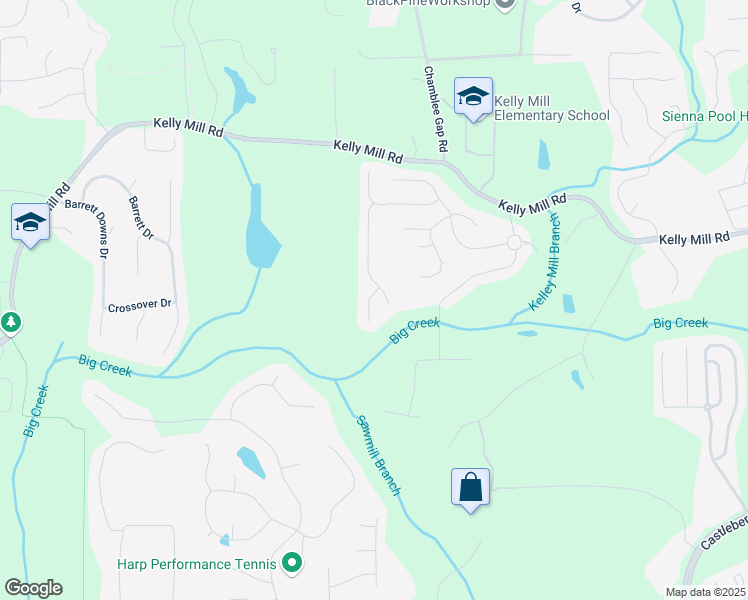 map of restaurants, bars, coffee shops, grocery stores, and more near 1925 Piedmont Cove Lane in Cumming
