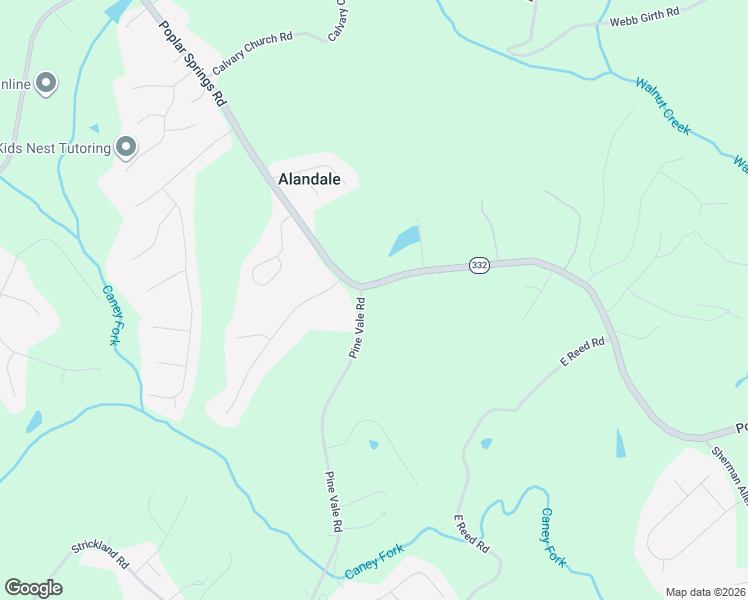 map of restaurants, bars, coffee shops, grocery stores, and more near 4105 Pine Vale Road in Gainesville