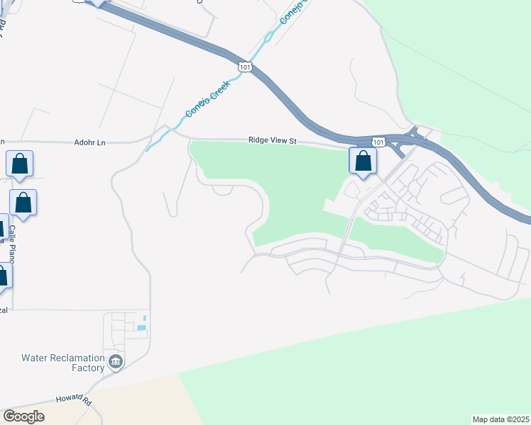 map of restaurants, bars, coffee shops, grocery stores, and more near 21 Margarita Avenue in Camarillo