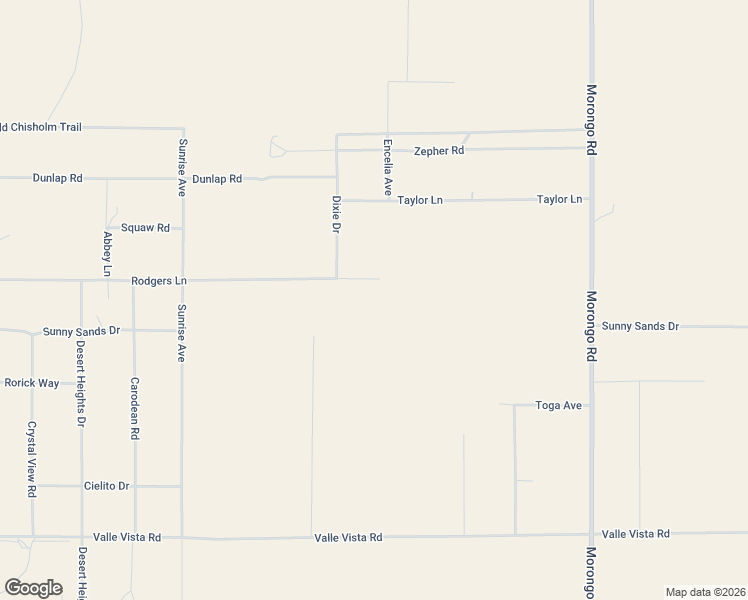 map of restaurants, bars, coffee shops, grocery stores, and more near in Twentynine Palms