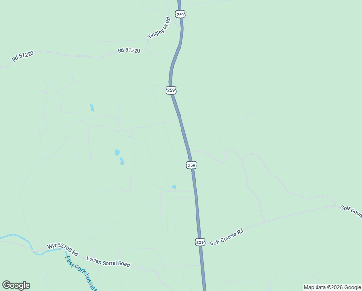 map of restaurants, bars, coffee shops, grocery stores, and more near 12921 U.S. 259 in Broken Bow