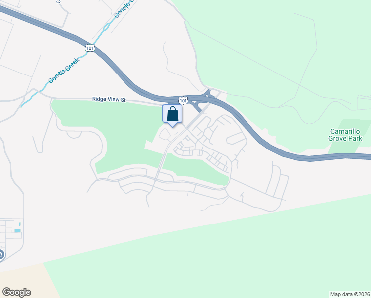 map of restaurants, bars, coffee shops, grocery stores, and more near 6053 Paseo Encantada in Camarillo