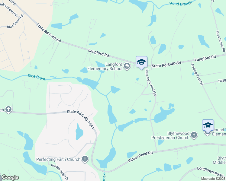 map of restaurants, bars, coffee shops, grocery stores, and more near 470 Langford Road in Blythewood