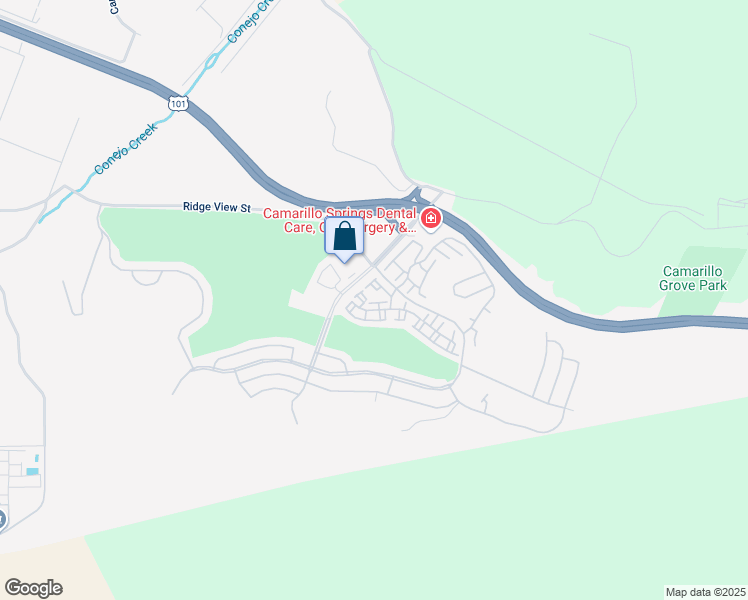 map of restaurants, bars, coffee shops, grocery stores, and more near 6034 Paseo Encantada in Camarillo