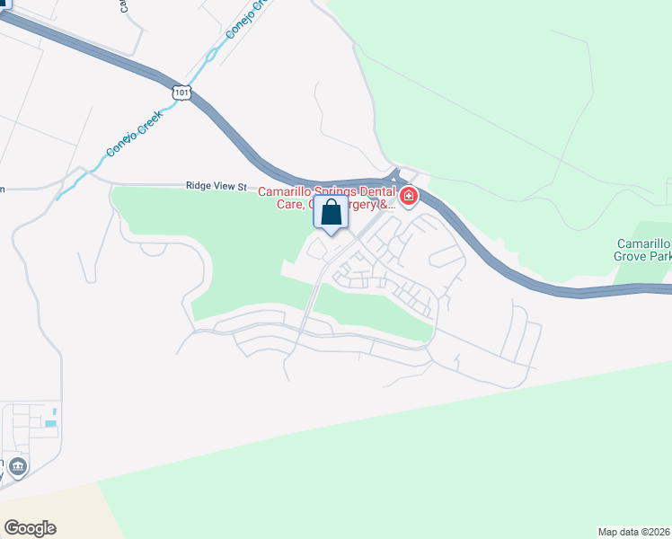 map of restaurants, bars, coffee shops, grocery stores, and more near 5964 Paseo Encantada in Camarillo