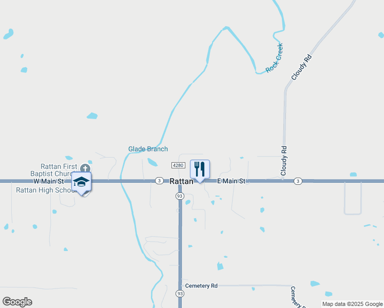 map of restaurants, bars, coffee shops, grocery stores, and more near Smith Road in Hugo