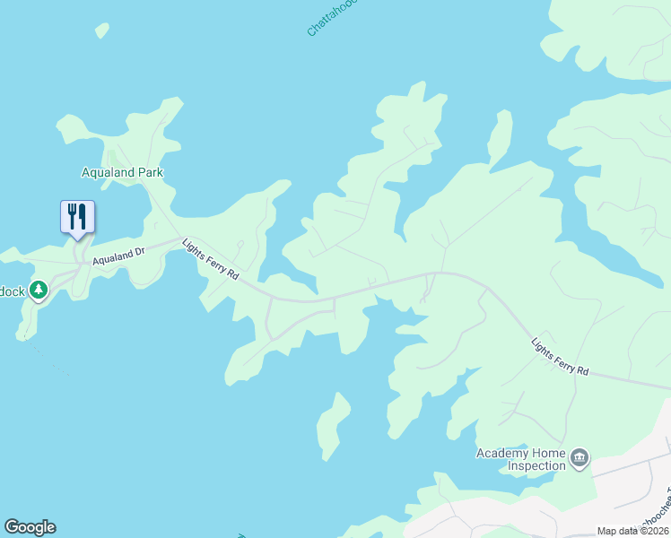 map of restaurants, bars, coffee shops, grocery stores, and more near 6555 Crestwood Peninsula in Flowery Branch