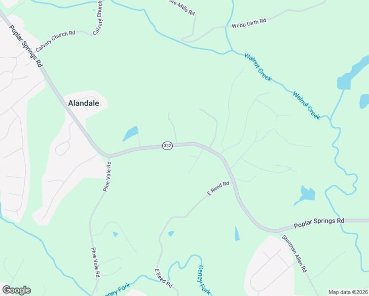 map of restaurants, bars, coffee shops, grocery stores, and more near 4250 Poplar Springs Road in Gainesville