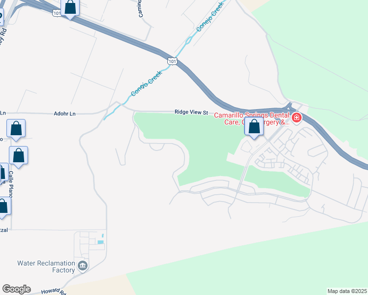 map of restaurants, bars, coffee shops, grocery stores, and more near 41 Margarita Avenue in Camarillo