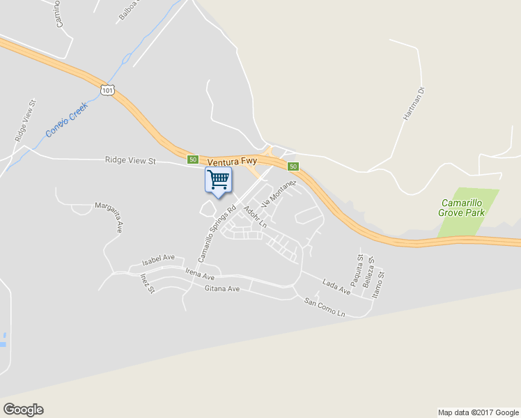 map of restaurants, bars, coffee shops, grocery stores, and more near 862 Corte Safiro in Camarillo