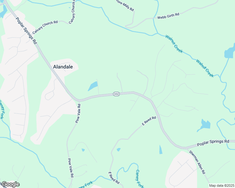 map of restaurants, bars, coffee shops, grocery stores, and more near 4275 Poplar Springs Road in Gainesville