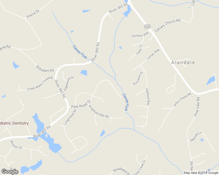 map of restaurants, bars, coffee shops, grocery stores, and more near 4442 Park Royal Drive in Flowery Branch