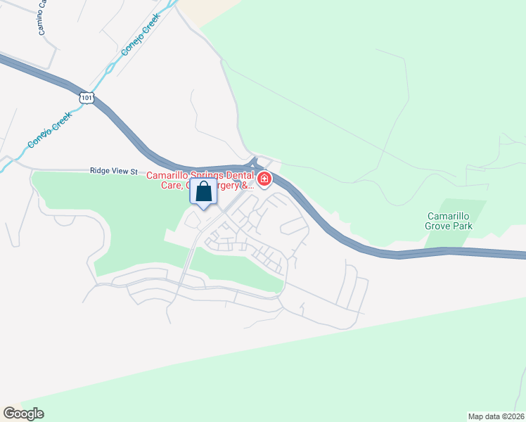 map of restaurants, bars, coffee shops, grocery stores, and more near 828 Paseo Serenata in Camarillo