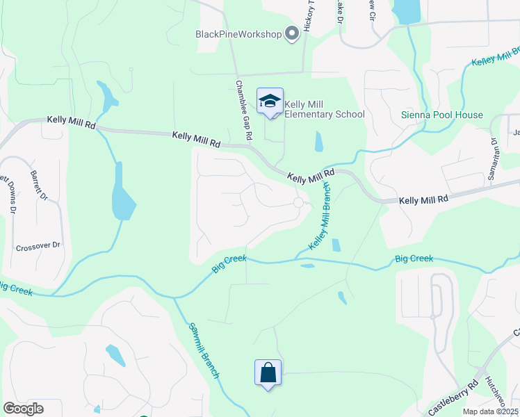 map of restaurants, bars, coffee shops, grocery stores, and more near 1625 Skymist Way in Cumming