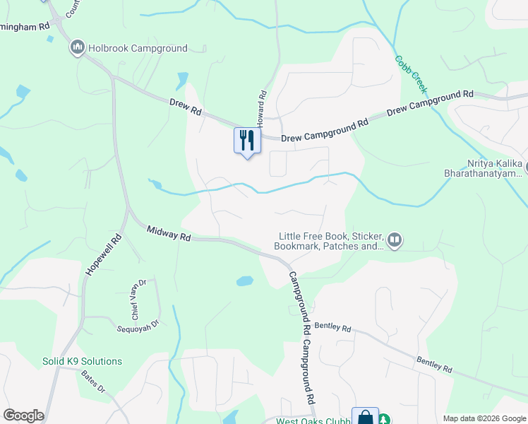 map of restaurants, bars, coffee shops, grocery stores, and more near 7910 Brands Hatch Boulevard in Cumming