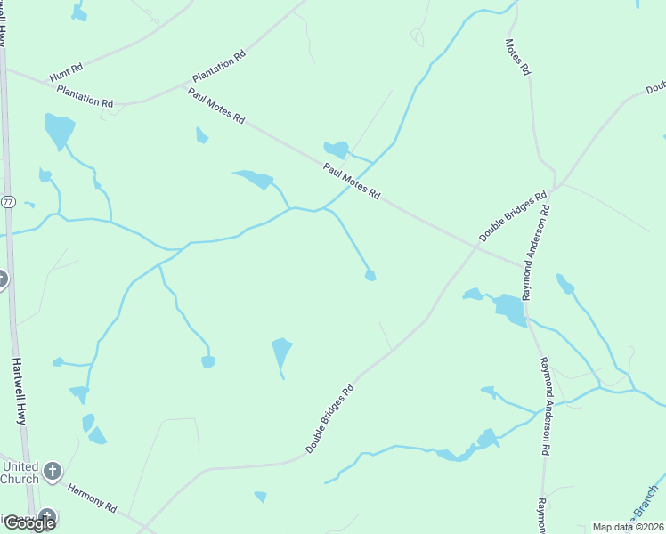 map of restaurants, bars, coffee shops, grocery stores, and more near 1254 Double Bridges Road in Elberton