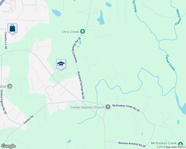 map of restaurants, bars, coffee shops, grocery stores, and more near 37 Waterstone Drive Southeast in Cartersville