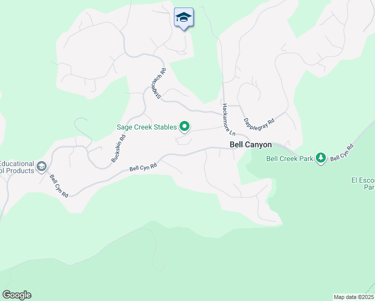 map of restaurants, bars, coffee shops, grocery stores, and more near 119 Bell Canyon Road in Bell Canyon