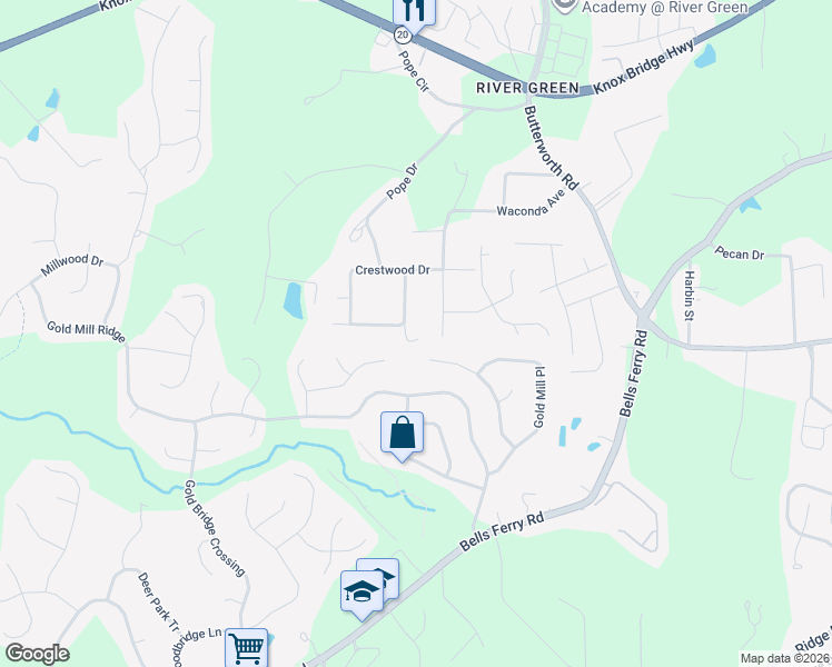 map of restaurants, bars, coffee shops, grocery stores, and more near 210 Brook Hollow Drive in Canton
