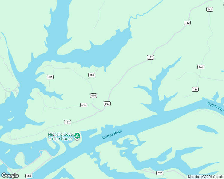 map of restaurants, bars, coffee shops, grocery stores, and more near 1402 County Road 182 in Rome