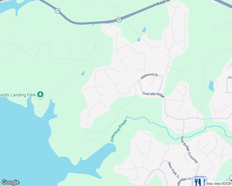 map of restaurants, bars, coffee shops, grocery stores, and more near 5149 Millwood Drive in Canton