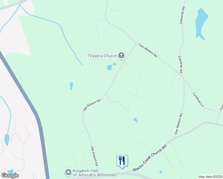 map of restaurants, bars, coffee shops, grocery stores, and more near 858 Old Airport Road in Commerce