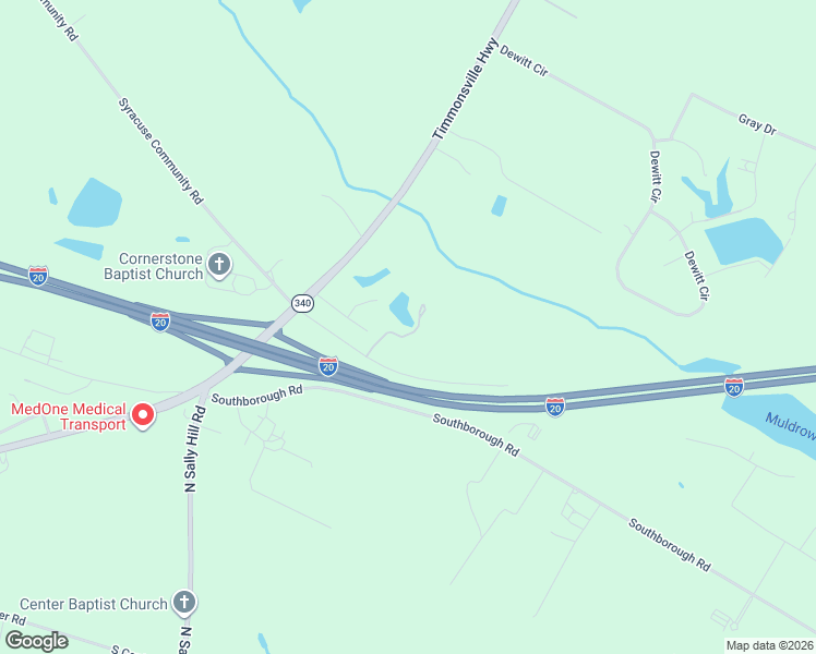 map of restaurants, bars, coffee shops, grocery stores, and more near 2649 Nettles Road in Darlington