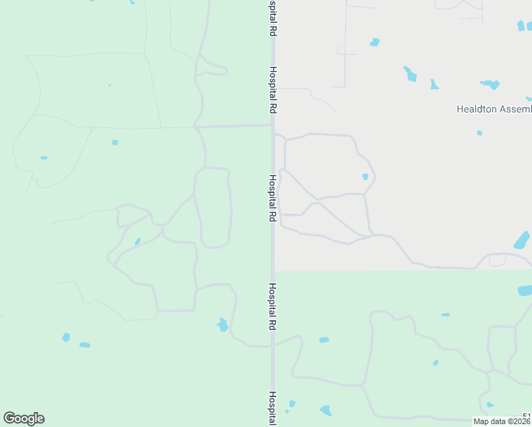 map of restaurants, bars, coffee shops, grocery stores, and more near 2207 Hospital Road in Healdton