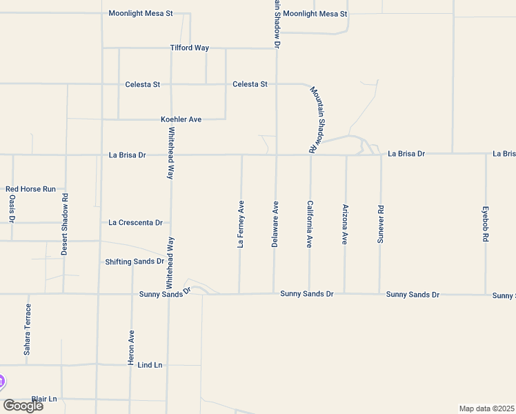 map of restaurants, bars, coffee shops, grocery stores, and more near 2650 Delaware Avenue in Joshua Tree