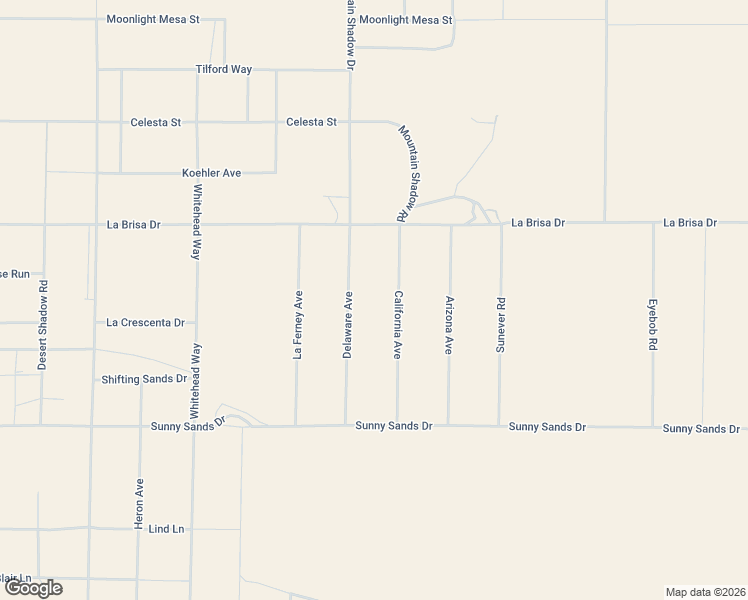 map of restaurants, bars, coffee shops, grocery stores, and more near 2649 Delaware Avenue in Joshua Tree